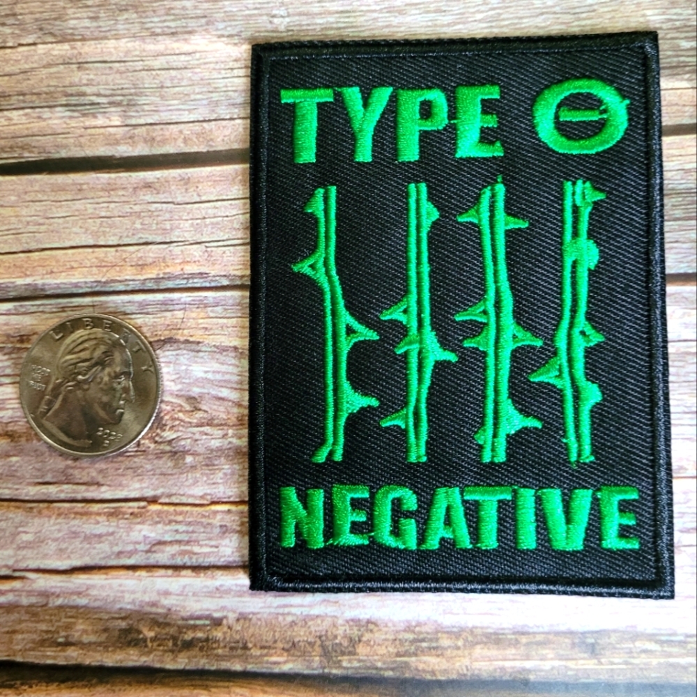 Type O Negative Gothic Doom Metal Embroidered Iron on Patch - Picture 2 of 2